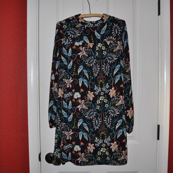 NEW Floral Print Peter-Pan Collar Shift Dress [A7] - Picture 5 of 6